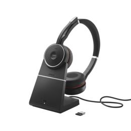 Jabra Evolve 75 SE MS Stereo bluetooth headset + laadstation