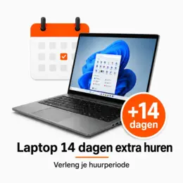 14 dagen EXTRA huur van een laptop