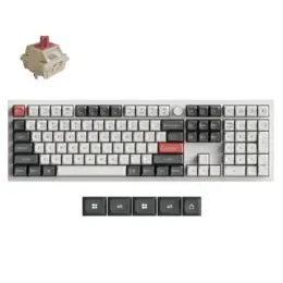Keychron Q6 Ultra 8K toetsenbord Silk POM red switch wit