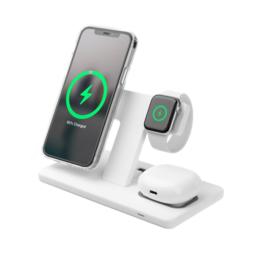 Fixed MagPowerstation voor iPhone, Watch & AirPods wit