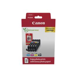 Canon CLI-526 value pack zwart/cyaan/magenta/geel