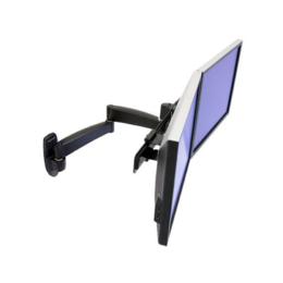 Ergotron 200 Series Dual monitor arm zwart