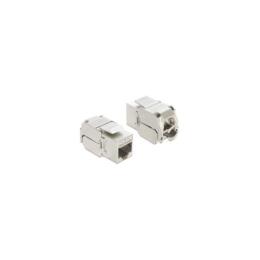 Delock Keystone Module RJ45 jack naar LSA Cat6A STP