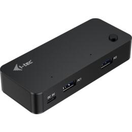 i-tec Universele KVM Hub compact 2x USB-C + 2x USB-A 3.0
