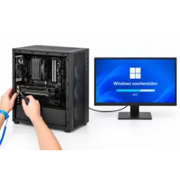 Computer laten assembleren en software installeren