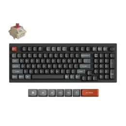 Keychron V5 Ultra 8K toetsenbord Silk POM red switch zwart