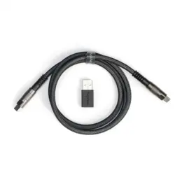 Keychron Double-Sleeved Geek USB-C kabel zwart