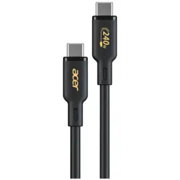 Acer 240W USB-C naar USB-C snellaadkabel 2 meter zwart