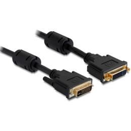 Delock DVI Dual link verlengkabel 24+5 M/F 1 meter