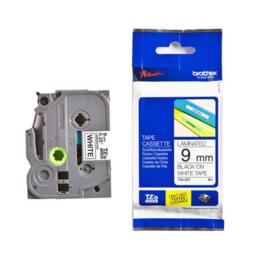 Brother TZe-221 Tape gelamineerd 9mm zwart/wit