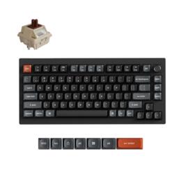 Keychron V1 Ultra 8K toetsenbord Silk POM brown switch zwart