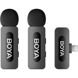 Boya BY-V2 V2.0 draadloze microfoon lightning - 2TX-1RX