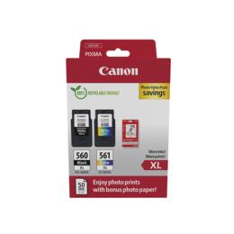 Canon PG-560XL & CL-561XL multi pack zwart/kleur + papier