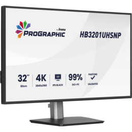 32" iiyama HB3201UHSNP-B1 IPS 4ms HDMI/DP/USB Dock speakers