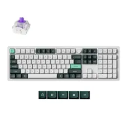 Keychron Q6 HE QMK gaming toetsenbord nebula switch wit