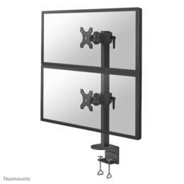 Neomounts FPMA-D960DVBLACKPLUS Dual monitorarm tot 29"