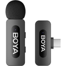 Boya BY-V10 V2.0 draadloze microfoon USB-C - 1TX-1RX