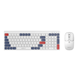Havit KB830WB Dual-Mode draadloze toetsenbord en muis wit