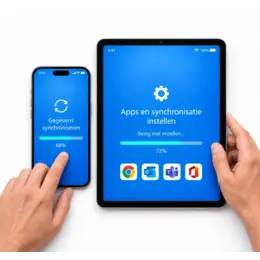 Gebruiksklaar maken van tel of tablet met sync en extra apps