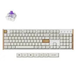 Keychron K10 HE Gaming toetsenbord Nebula special edit. wit