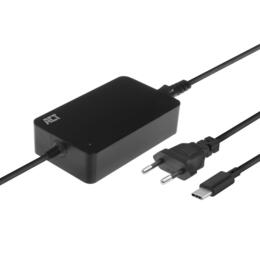 ACT 65W USB-C laptop adapter met Power Delivery zwart