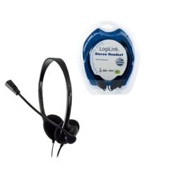 LogiLink Stereo deluxe koptelefoon met microfoon