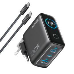 Anker 100W USB-C laptoplader 3 poorts met kabel