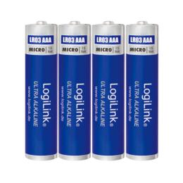 LogiLink Ultra Power AAA batterij LR03 4 stuks