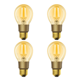 4-pack Woox R9078 Filament slimme E27 LED lamp WiFi