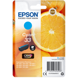 Epson 33 Claria Premium cyaan inktcartridge