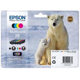 Epson 26 multipack zwart/cyaan/magenta/geel