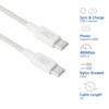 ACT USB-C 2.0 naar USB-C snellaadkabel 240W 2 meter wit