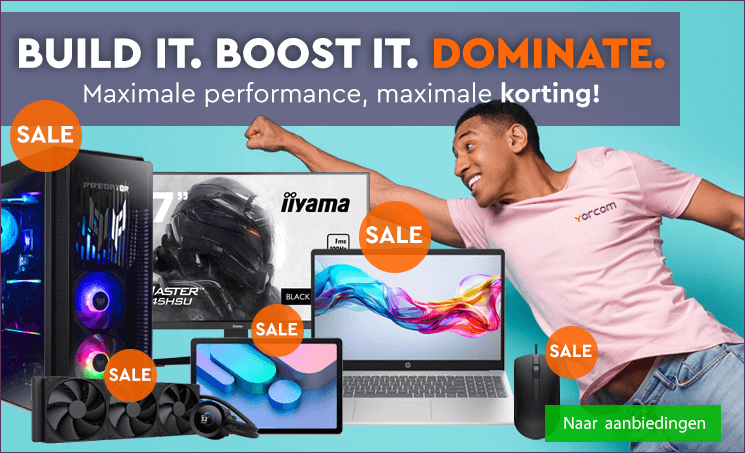 BUILD IT. BOOST IT. DOMINATE. Maximale performance, maximale korting!