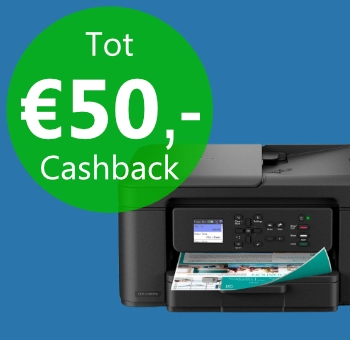Brother printer aanbieding: nu tot 50,- cashback