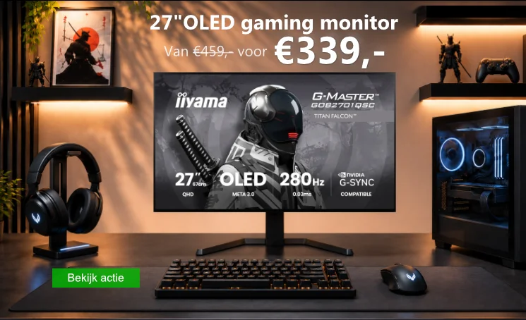 Iiyama OLED monitor aanbieding