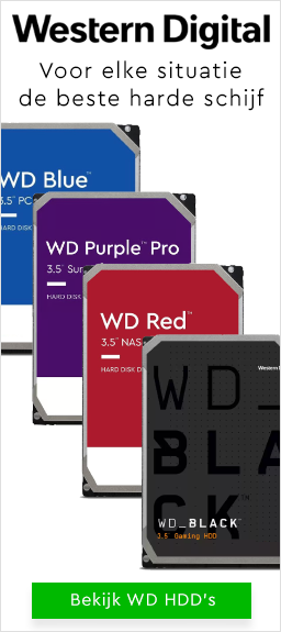Banner onder filters | WD HDD's