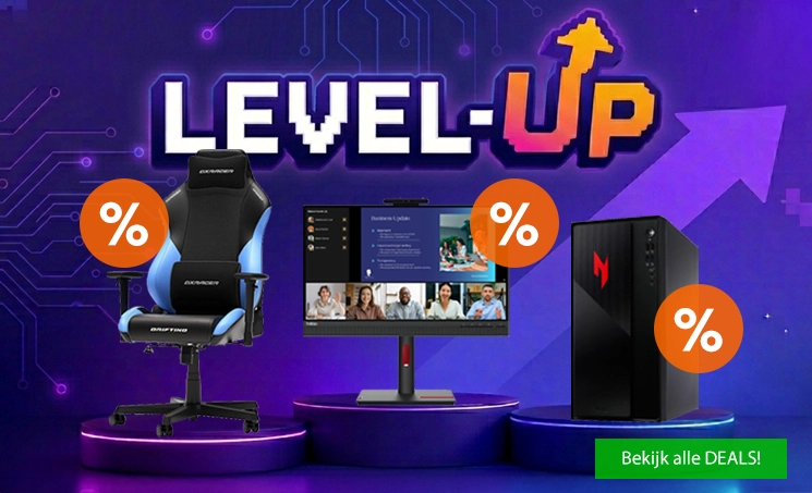 Met de Level-Up deals van Yorcom upgrade je eenvoudig je werkplek