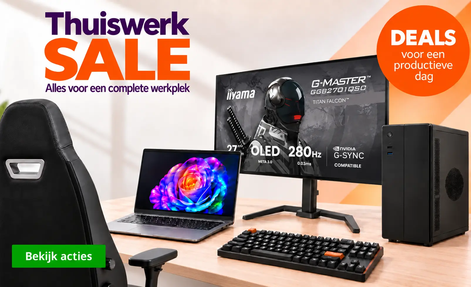 Alles voor een complete werkplek