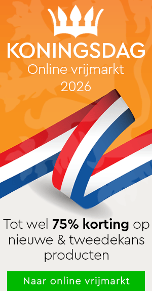 Koningsdag Deals: Tot 75% korting nieuwe en tweedekans producten