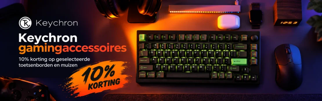 10% korting op geselecteerde Keychron toetsenborden en muizen tijdens Gametober