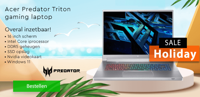 Acer Predator laptop aanbieding