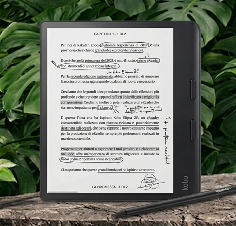 Kobo Elipsa 2E e-reader met groot scherm