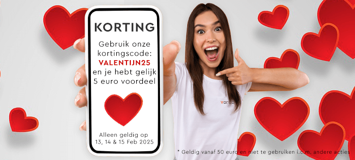 Valentijn kortingscode