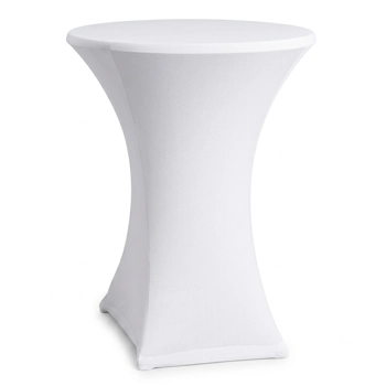 Statafel met witte hoes huren