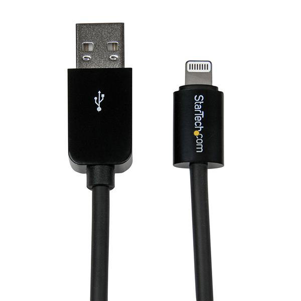 StarTech 8-pin Lightning naar USB 2m zwart