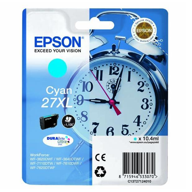 Image of Epson 27XL Cartridge Cyaan C13T27124010