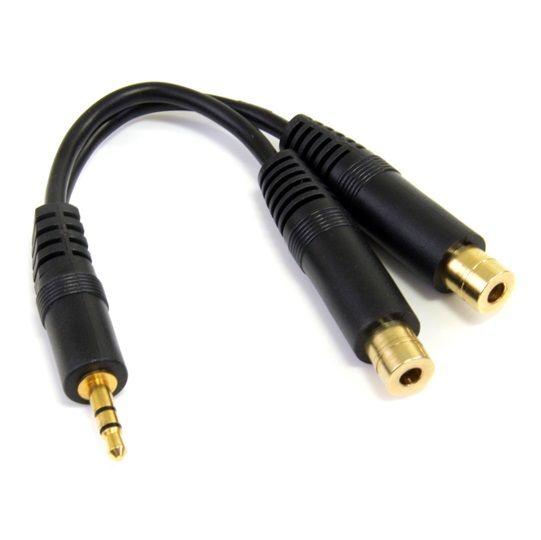 StarTech 3,5mm naar 2x 3,5mm Jack kabel M/F