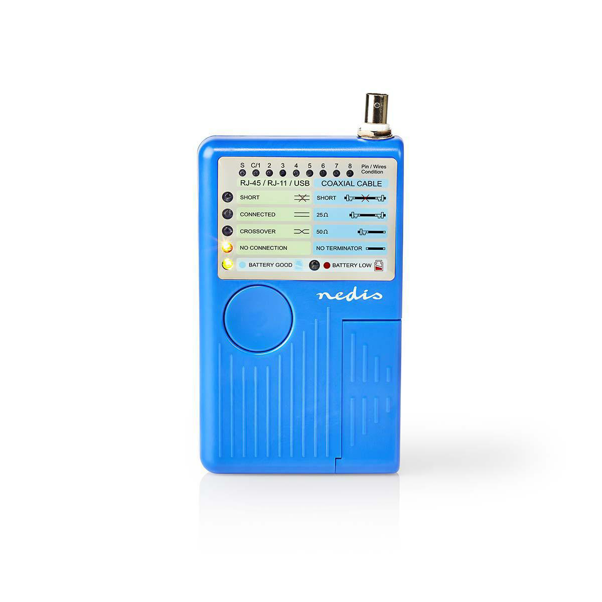 Nedis LAN kabeltester voor UTP/USB/Coax/BNC