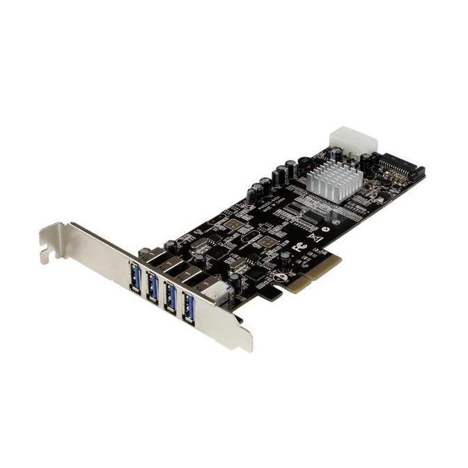 StarTech.com 4-poorts PCI Express (PCIe) SuperSpeed USB 3.0 kaartadapter met 2 speciale 5 Gbps kanal