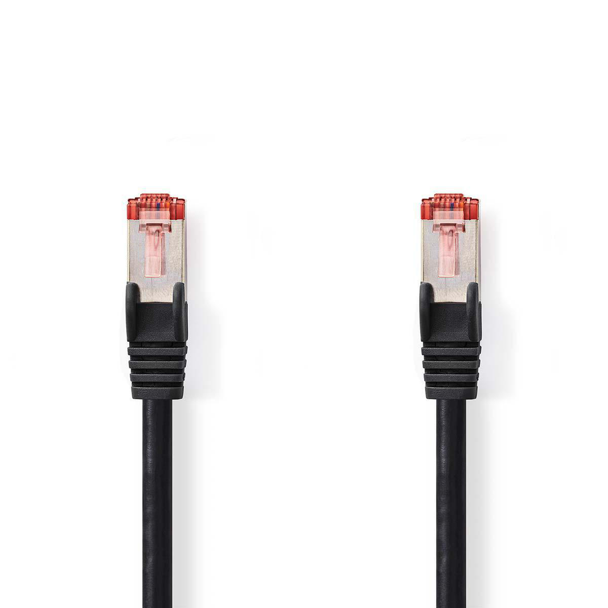 CAT6 S/FTP kabel 10m zwart